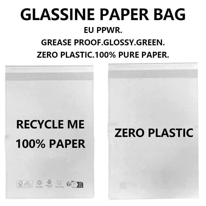Kohandatud EU PPWR nõuetele vastav klaaspaberist kott plastmassist vaba taaskasutatava pakendi tootja